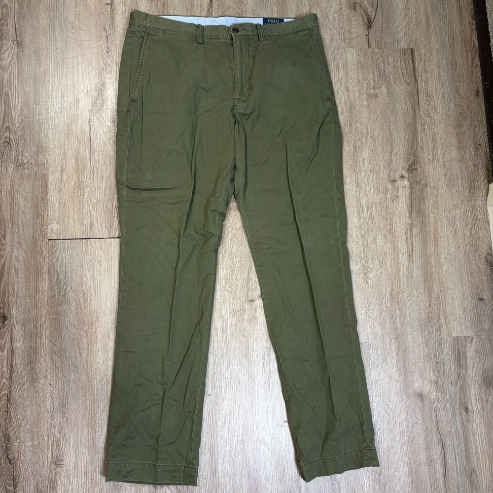 Lot of 3 Polo Ralph Lauren Mens Chino Pants 34x32 Green Blue Brown Straight - Picture 2 of 16
